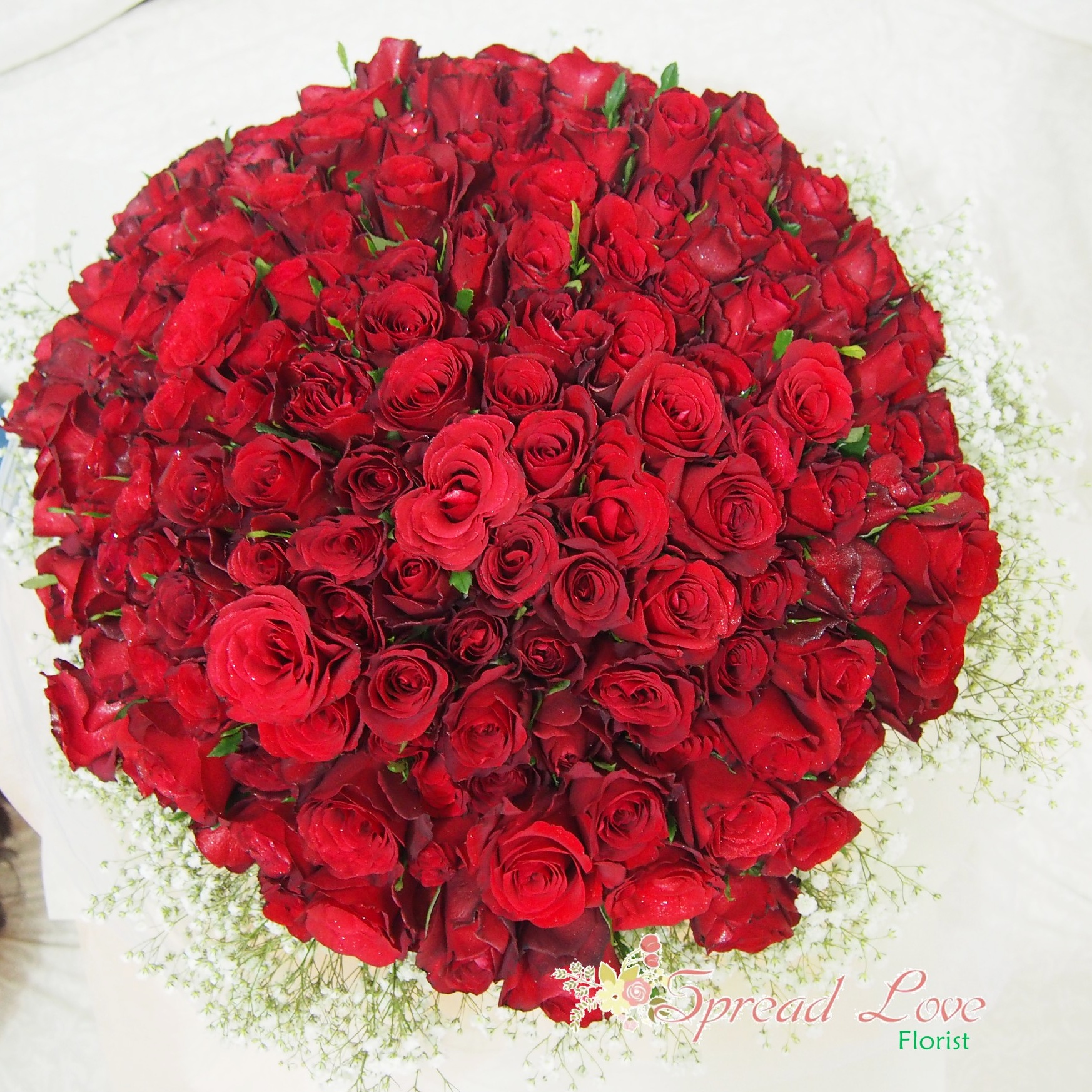 GB058- 180 Red Roses | Spread Love Florist